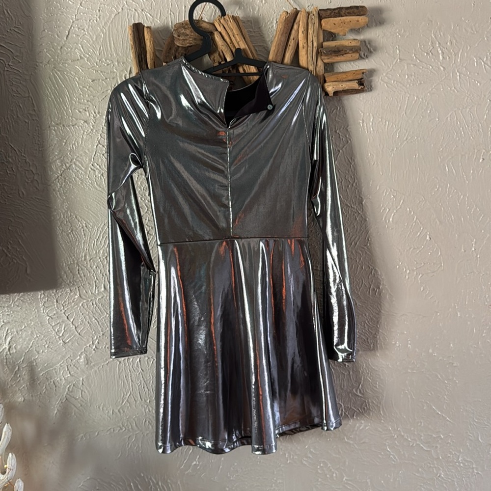 🩶Zara Girls Silver Metallic Knot Dress🩶 Size 11–12 - Picture 6 of 10